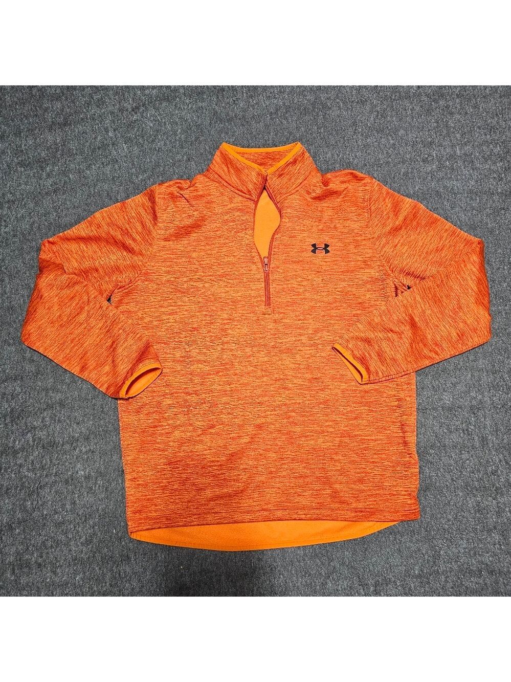 Under Armour ColdGear 1/4 Zip Pullover Orange Large